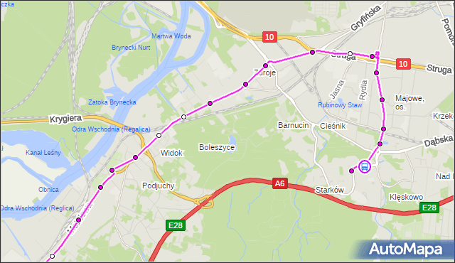 Rozkład jazdy autobusu 66 na przystanku Kolorowych Domów 12. ZDiTM Szczecin na mapie Targeo