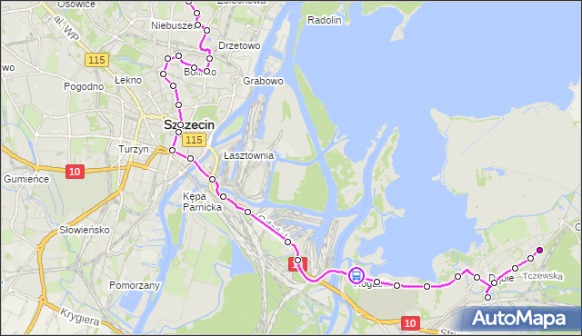 Rozkład jazdy autobusu 522 na przystanku Lotnisko nż 12. ZDiTM Szczecin na mapie Targeo