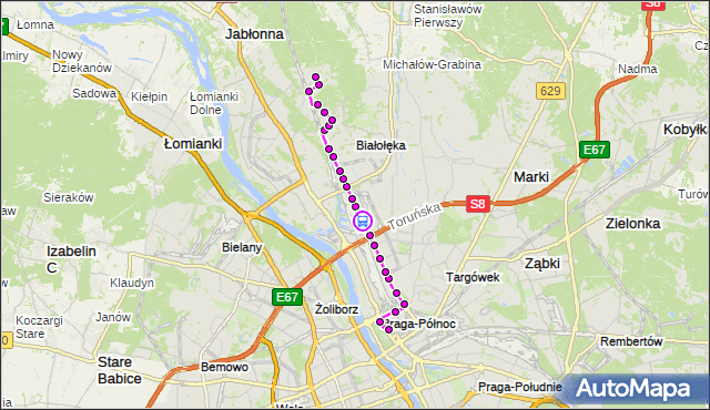 Rozkład jazdy autobusu 176 na przystanku Chłodnia 02. ZTM Warszawa na mapie Targeo