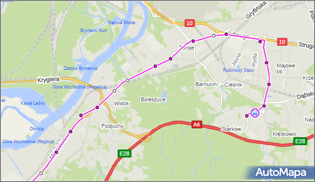 Rozkład jazdy autobusu 66 na przystanku Kolorowych Domów 11. ZDiTM Szczecin na mapie Targeo