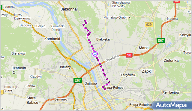 Rozkład jazdy autobusu 176 na przystanku Marywilska-Las 02. ZTM Warszawa na mapie Targeo