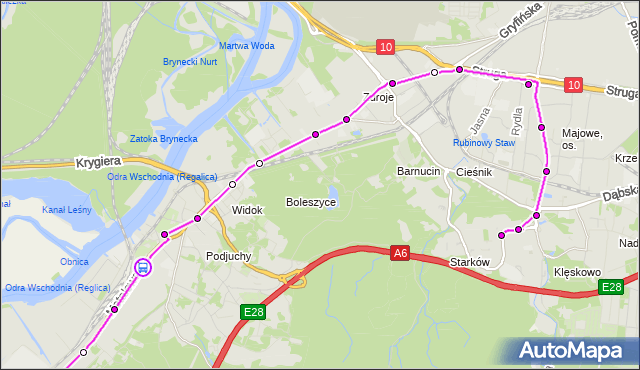 Rozkład jazdy autobusu 66 na przystanku Metalowa 12. ZDiTM Szczecin na mapie Targeo