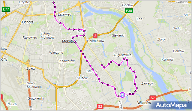 Rozkład jazdy autobusu N31 na przystanku Europejska 01. ZTM Warszawa na mapie Targeo