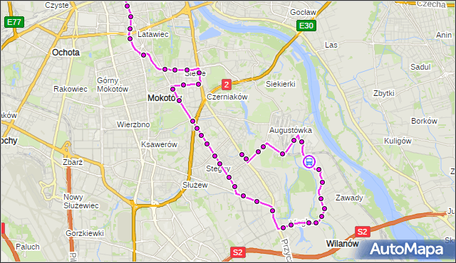 Rozkład jazdy autobusu N31 na przystanku Glebowa 01. ZTM Warszawa na mapie Targeo