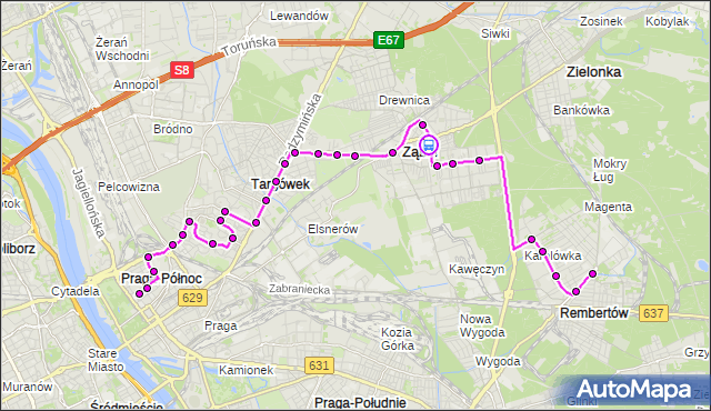 Rozkład jazdy autobusu 199 na przystanku ks.Skorupki 02. ZTM Warszawa na mapie Targeo