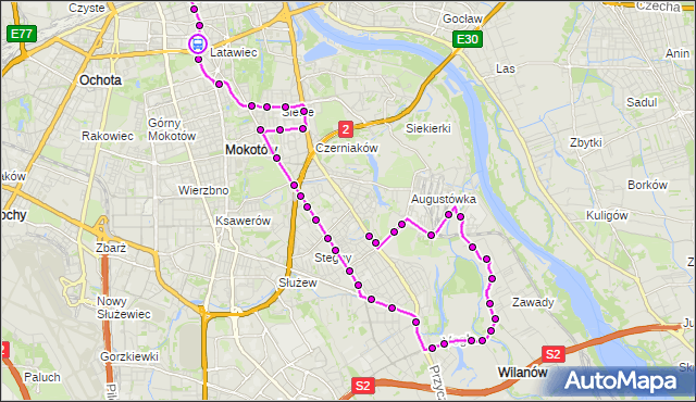 Rozkład jazdy autobusu N31 na przystanku Metro Politechnika 05. ZTM Warszawa na mapie Targeo