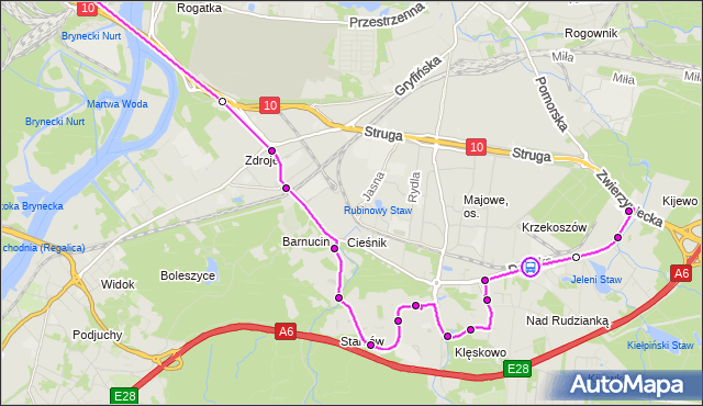 Rozkład jazdy autobusu 84 na przystanku Olszynki Grochowskiej nż 12. ZDiTM Szczecin na mapie Targeo