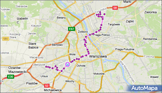 Rozkład jazdy autobusu 127 na przystanku Berestecka 01. ZTM Warszawa na mapie Targeo