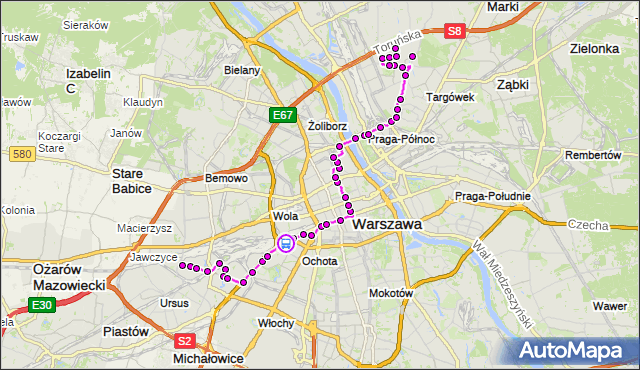 Rozkład jazdy autobusu 127 na przystanku Dw.Zachodni 01. ZTM Warszawa na mapie Targeo