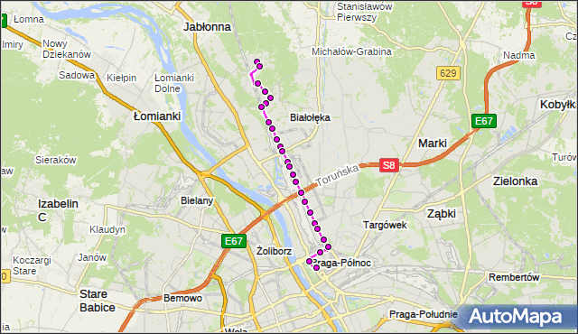 Rozkład jazdy autobusu 176 na przystanku Polnych Kwiatów 01. ZTM Warszawa na mapie Targeo