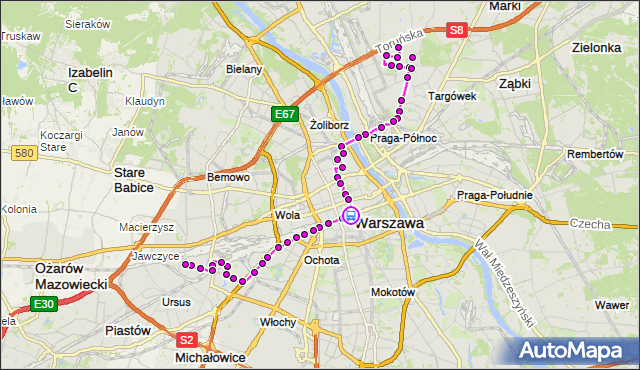 Rozkład jazdy autobusu 127 na przystanku Centrum 06. ZTM Warszawa na mapie Targeo