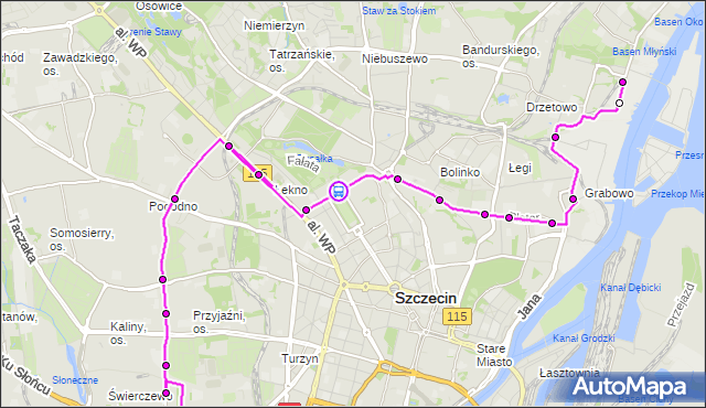 Rozkład jazdy autobusu 67 na przystanku Jasne Błonia 12. ZDiTM Szczecin na mapie Targeo