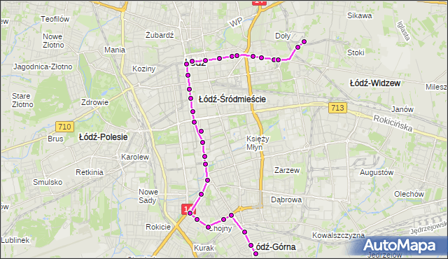 Rozkład jazdy tramwaju 16 na przystanku Pomorska - CKD szpital. MPKLodz na mapie Targeo