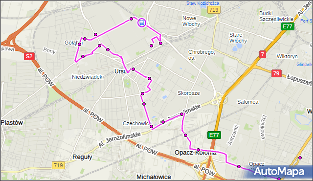 Rozkład jazdy autobusu 177 na przystanku PKP Ursus Płn. 02. ZTM Warszawa na mapie Targeo