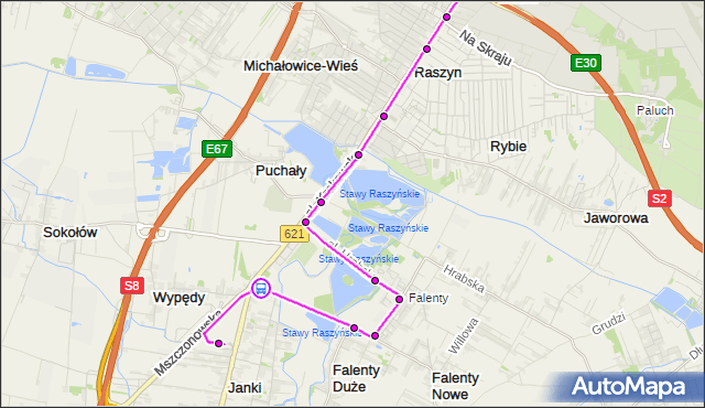 Rozkład jazdy autobusu 706 na przystanku Falencka 02. ZTM Warszawa na mapie Targeo
