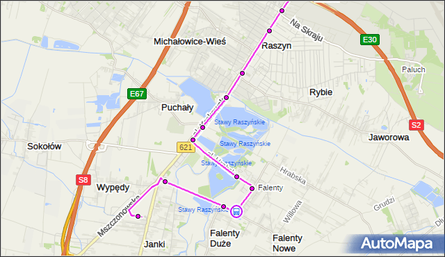 Rozkład jazdy autobusu 706 na przystanku Falenty Nowe 01. ZTM Warszawa na mapie Targeo