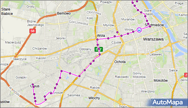 Rozkład jazdy autobusu 178 na przystanku Metro Świętokrzyska 03. ZTM Warszawa na mapie Targeo