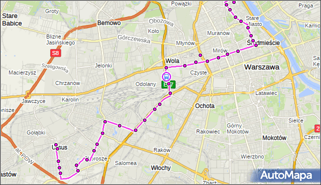 Rozkład jazdy autobusu 178 na przystanku Parafialna 02. ZTM Warszawa na mapie Targeo