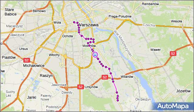 Rozkład jazdy autobusu N81 na przystanku Czarnomorska 01. ZTM Warszawa na mapie Targeo