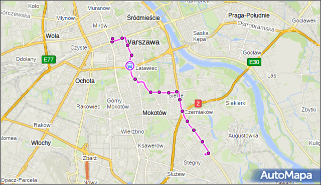 Rozkład jazdy autobusu 131 na przystanku Metro Politechnika 08. ZTM Warszawa na mapie Targeo