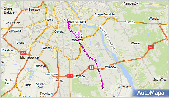 Rozkład jazdy autobusu N81 na przystanku Stępińska 01. ZTM Warszawa na mapie Targeo