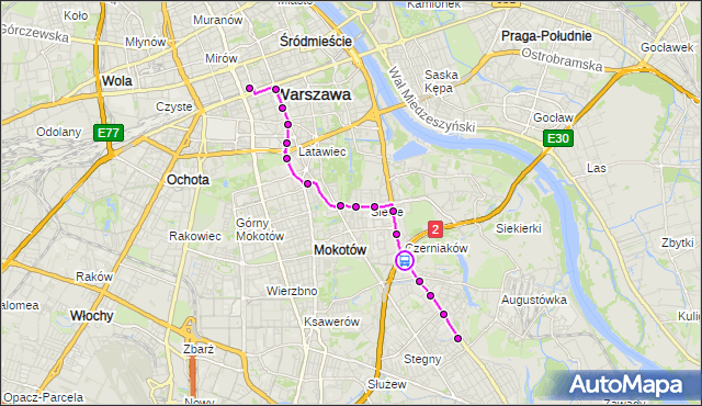 Rozkład jazdy autobusu 131 na przystanku al.Witosa 01. ZTM Warszawa na mapie Targeo