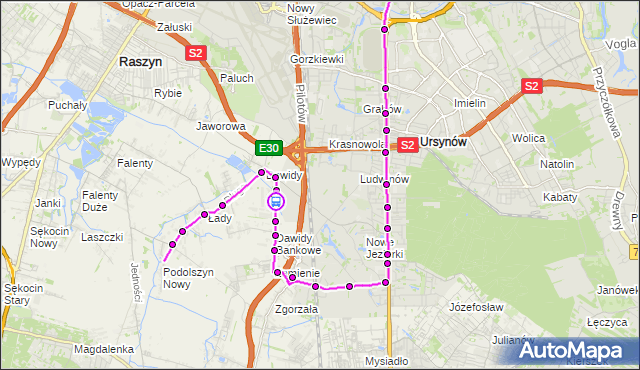 Rozkład jazdy autobusu 809 na przystanku Parlamentarna 02. ZTM Warszawa na mapie Targeo