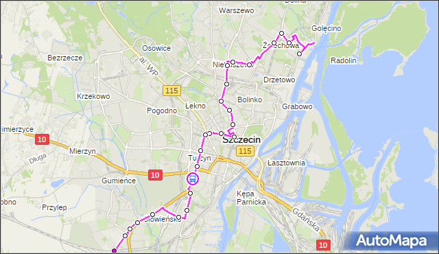 Rozkład jazdy autobusu 523 na przystanku Szwoleżerów 11. ZDiTM Szczecin na mapie Targeo