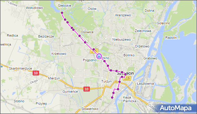 Rozkład jazdy tramwaju 1 na przystanku Bogumiły 12. ZDiTM Szczecin na mapie Targeo