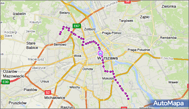 Rozkład jazdy autobusu 180 na przystanku Foksal 02. ZTM Warszawa na mapie Targeo