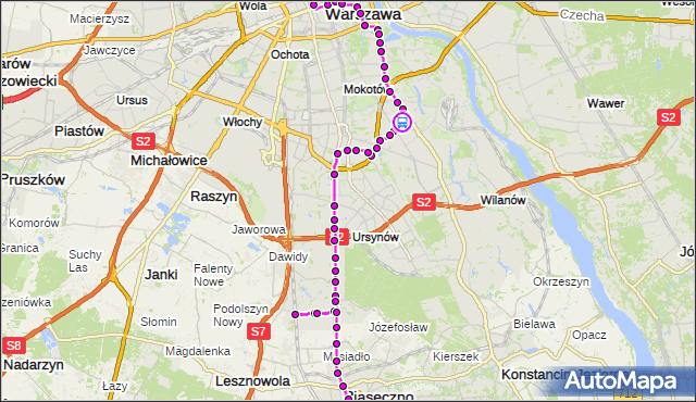 Rozkład jazdy autobusu N83 na przystanku Klarysewska 02. ZTM Warszawa na mapie Targeo