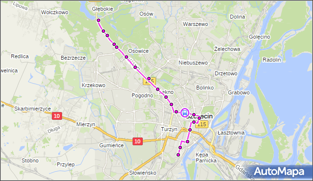 Rozkład jazdy tramwaju 1 na przystanku Plac Grunwaldzki 12. ZDiTM Szczecin na mapie Targeo