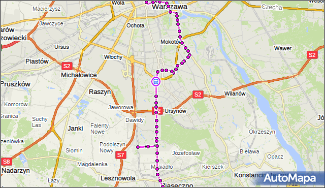 Rozkład jazdy autobusu N83 na przystanku Wyścigi 01. ZTM Warszawa na mapie Targeo