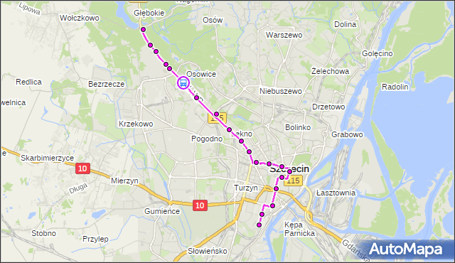 Rozkład jazdy tramwaju 1 na przystanku Zajezdnia Pogodno nż 14. ZDiTM Szczecin na mapie Targeo