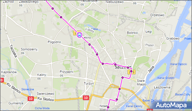Rozkład jazdy tramwaju 1 na przystanku Bogumiły 13. ZDiTM Szczecin na mapie Targeo
