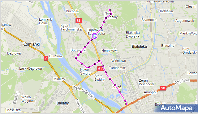 Rozkład jazdy autobusu 133 na przystanku Czeremchowa 02. ZTM Warszawa na mapie Targeo