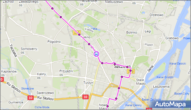 Rozkład jazdy tramwaju 1 na przystanku Felczaka 12. ZDiTM Szczecin na mapie Targeo