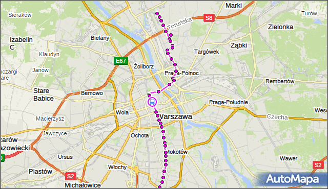 Rozkład jazdy tramwaju 4 na przystanku Królewska 05. ZTM Warszawa na mapie Targeo