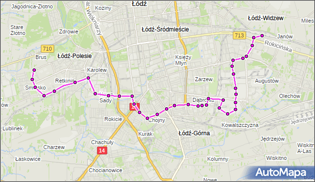 Rozkład jazdy autobusu 69A na przystanku Maratońska - Dw. Łódź Retkinia. MPKLodz na mapie Targeo