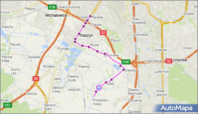 Rozkład jazdy autobusu 815 na przystanku Nowy Podolszyn 01. ZTM Warszawa na mapie Targeo