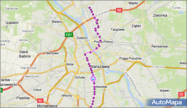 Rozkład jazdy tramwaju 4 na przystanku Rakowiecka 05. ZTM Warszawa na mapie Targeo