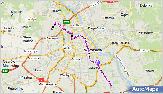 Rozkład jazdy autobusu 180 na przystanku Sielce 01. ZTM Warszawa na mapie Targeo