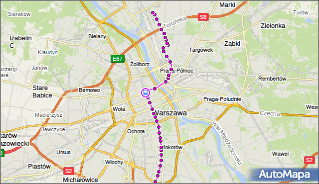 Rozkład jazdy tramwaju 4 na przystanku pl.Bankowy 08. ZTM Warszawa na mapie Targeo