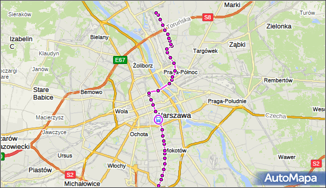 Rozkład jazdy tramwaju 4 na przystanku pl.Konstytucji 06. ZTM Warszawa na mapie Targeo