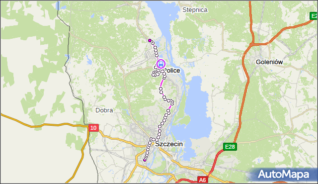 Rozkład jazdy autobusu 524 na przystanku Police Dubois nż 12. ZDiTM Szczecin na mapie Targeo