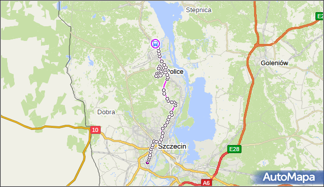 Rozkład jazdy autobusu 524 na przystanku Police Jasienica Krzyżówka nż 11. ZDiTM Szczecin na mapie Targeo