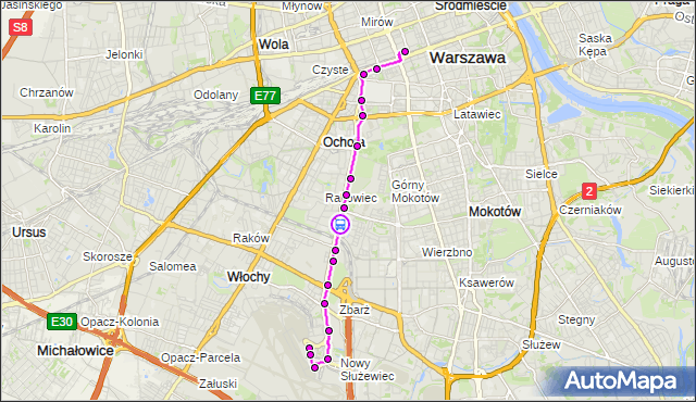 Rozkład jazdy autobusu N32 na przystanku Baleya 02. ZTM Warszawa na mapie Targeo
