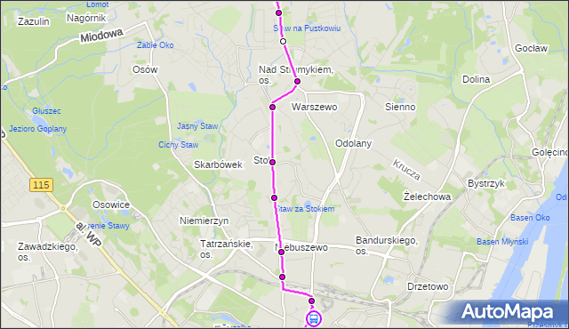 Rozkład jazdy autobusu 87 na przystanku Niemcewicza 22. ZDiTM Szczecin na mapie Targeo