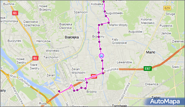 Rozkład jazdy autobusu 134 na przystanku Juranda ze Spychowa 01. ZTM Warszawa na mapie Targeo