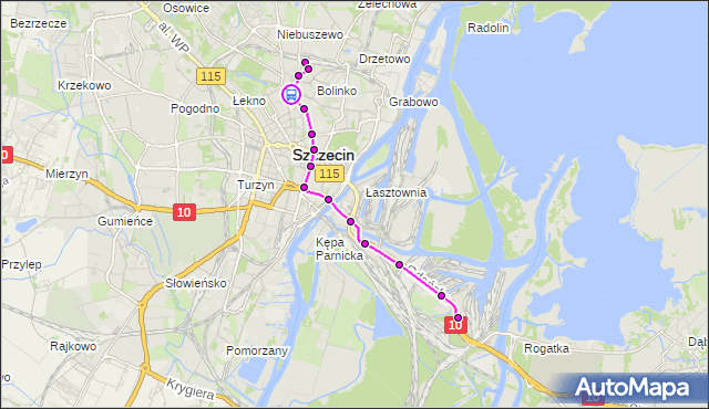Rozkład jazdy tramwaju 2 na przystanku Kołłątaja 32. ZDiTM Szczecin na mapie Targeo